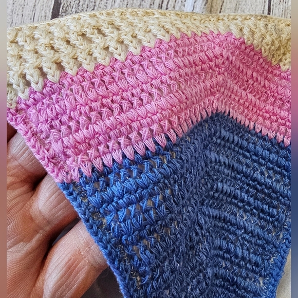 Victoria's Secret Size Small New w Tag Crochet Bikini Bottom Side Ties Multicolo - Picture 3 of 8